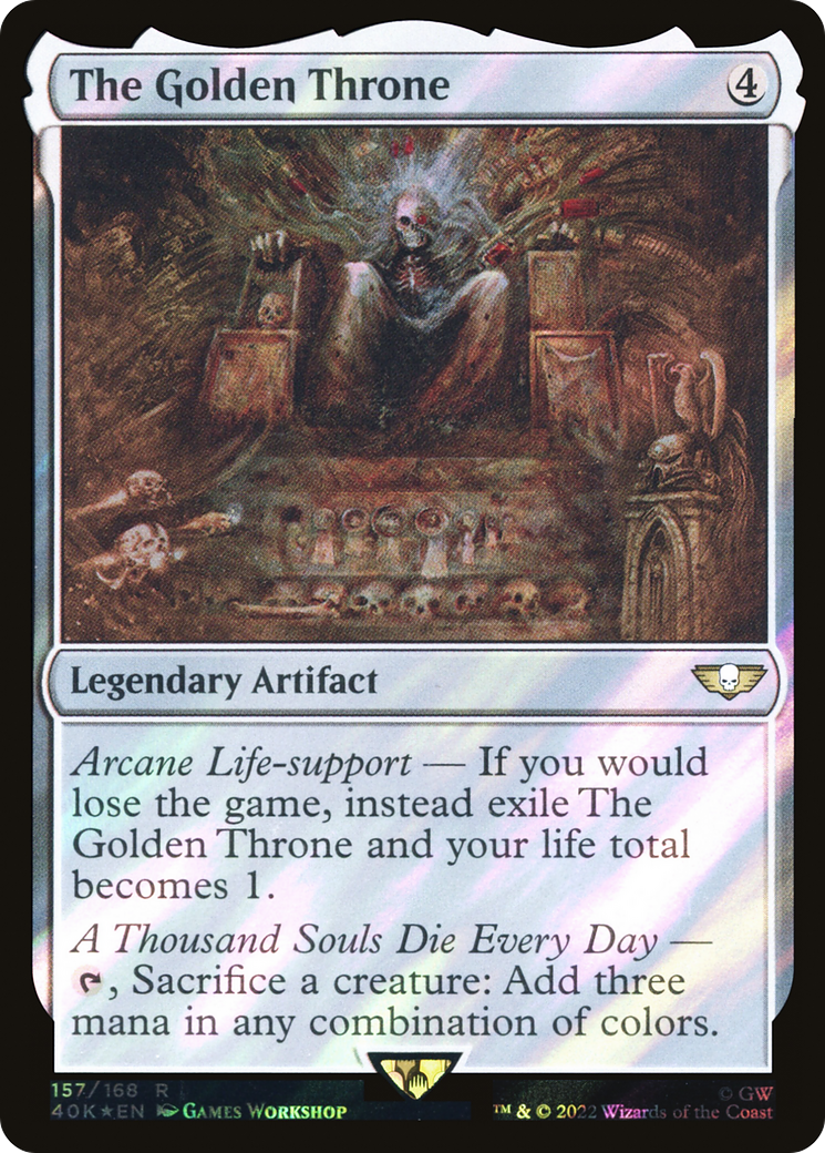 The Golden Throne (40K-157) - Warhammer 40,000 Commander Foil