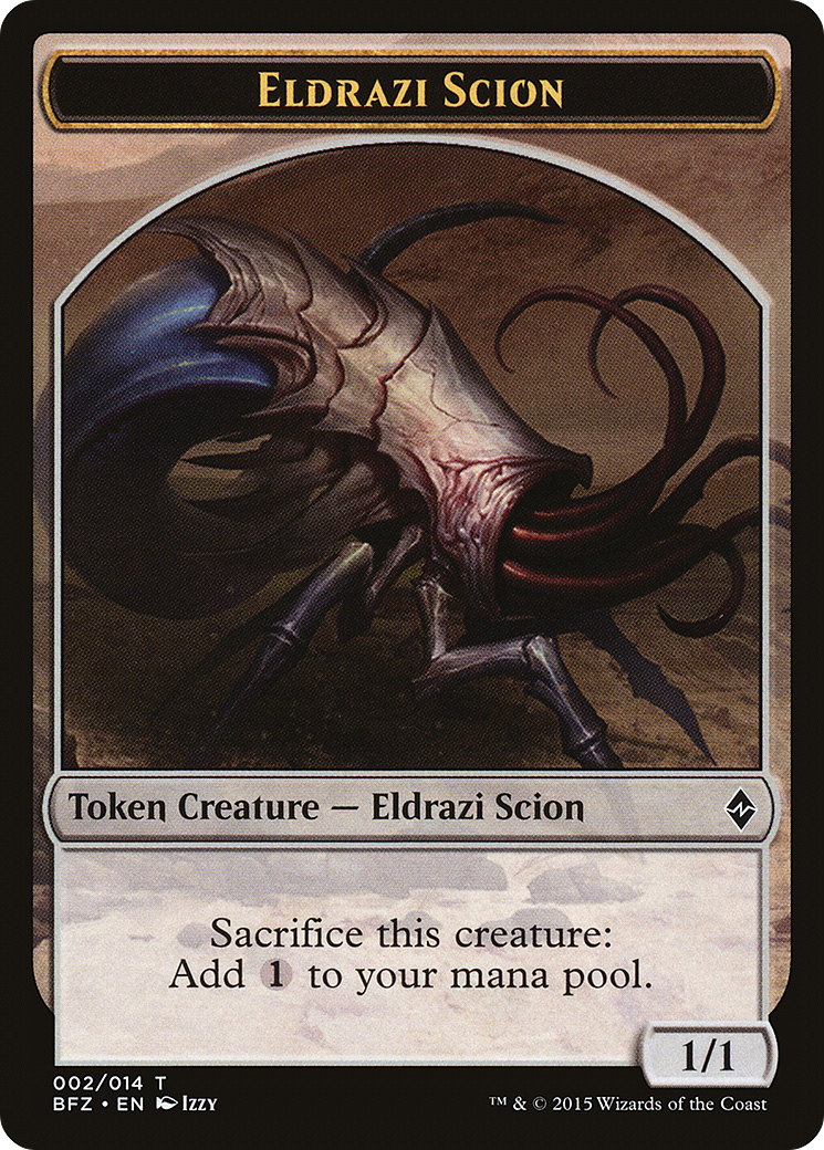 Eldrazi Scion (BFZ-002) - Battle for Zendikar Tokens