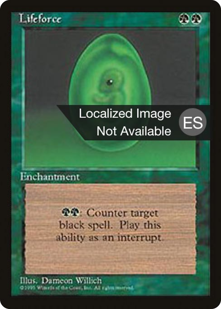 Lifeforce (4BB-) - Fourth Edition Foreign Black Border