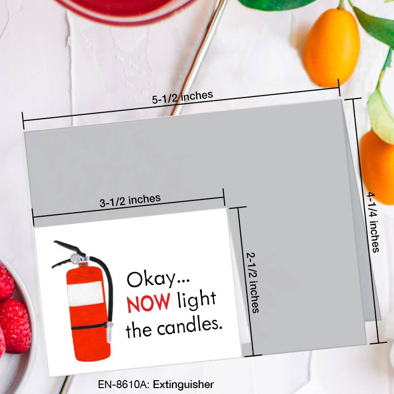Extinguisher, Greeting Card (#8610A)