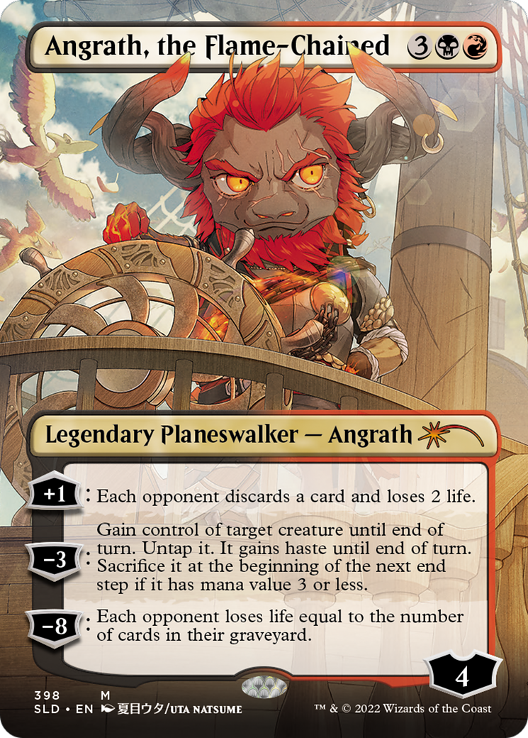 Angrath, the Flame-Chained (SLD-398) - Secret Lair Drop (Borderless)