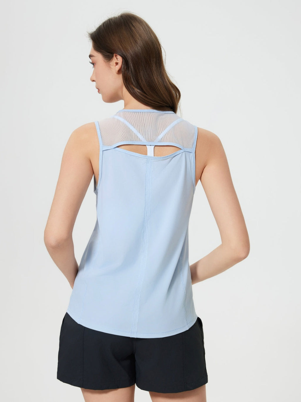 Millennia Cutout Back Round Neck Active Tank