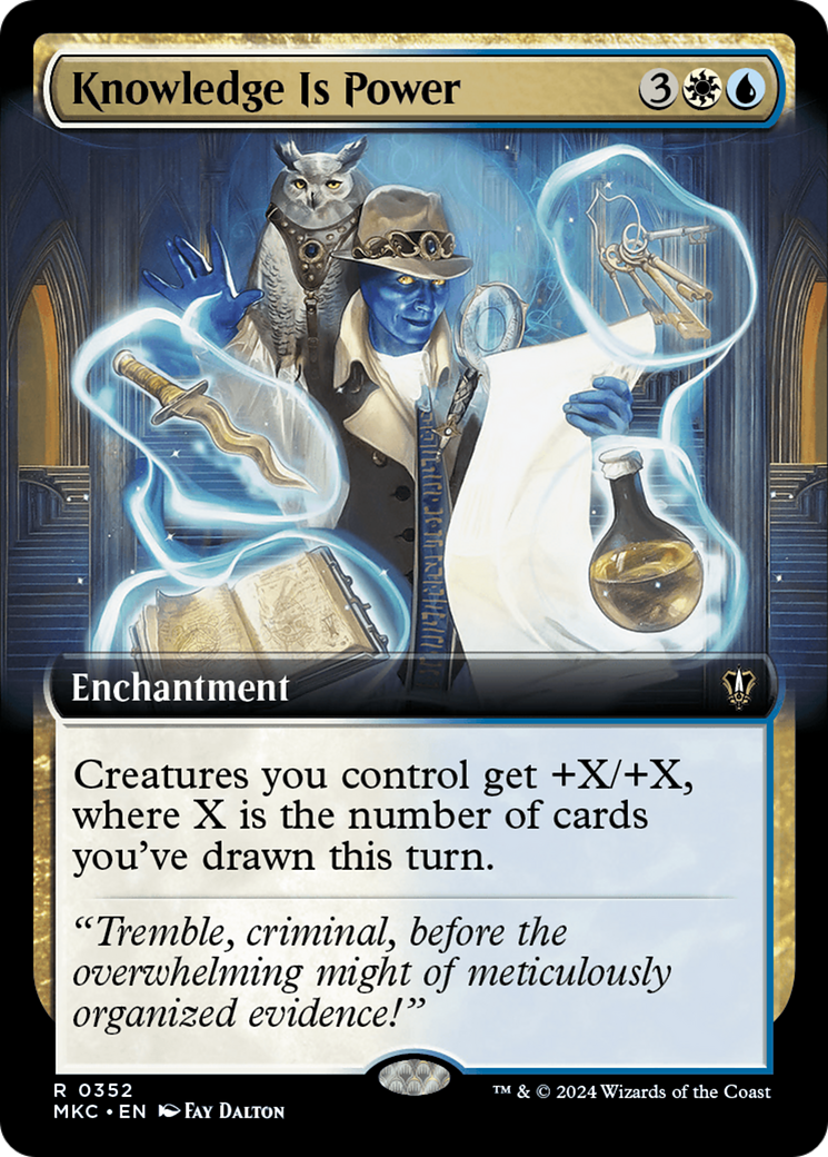 Knowledge Is Power (MKC-352) - Murders at Karlov Manor Commander: (Extended Art)