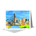 Bridge, Chicago, Greeting Card (#8382C)