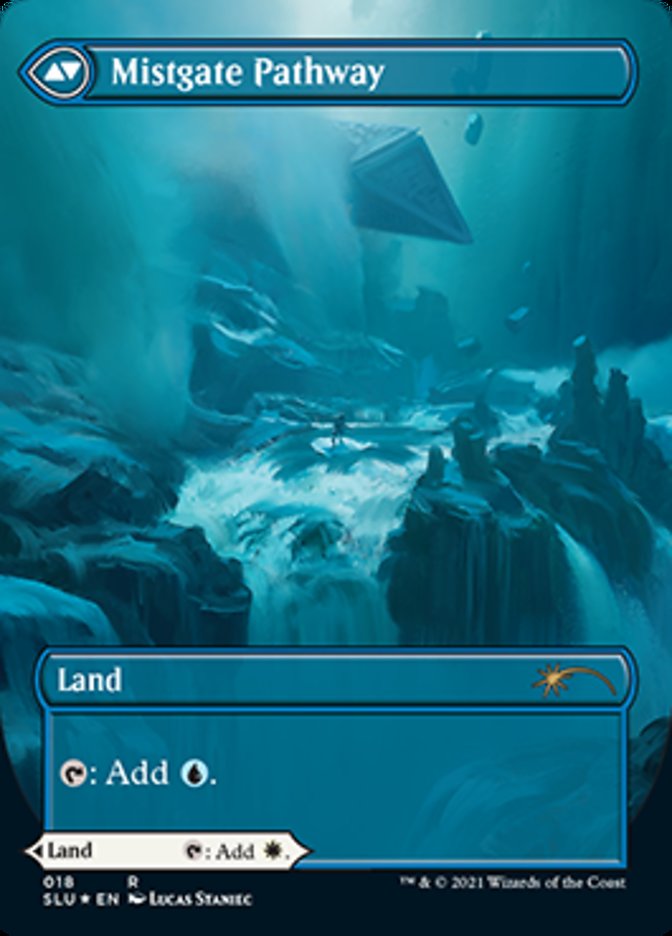 Hengegate Pathway // Mistgate Pathway (SLU-018) - Secret Lair: Ultimate Edition: (Showcase) (Borderless) Foil