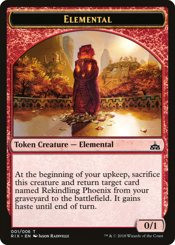 Elemental (RIX-001) - Rivals of Ixalan Tokens