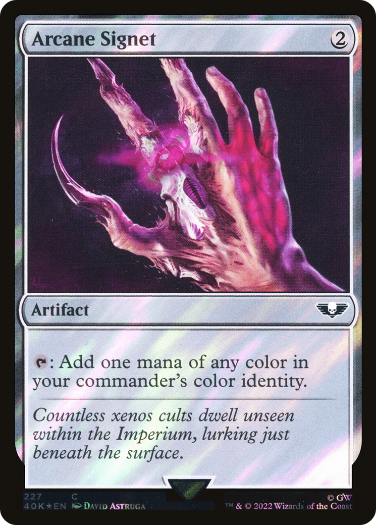 Arcane Signet (40K-227★) - Warhammer 40,000 Commander Foil
