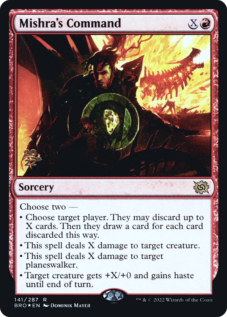 Mishra's Command (PRE-141S) - The Brothers' War Promos Foil