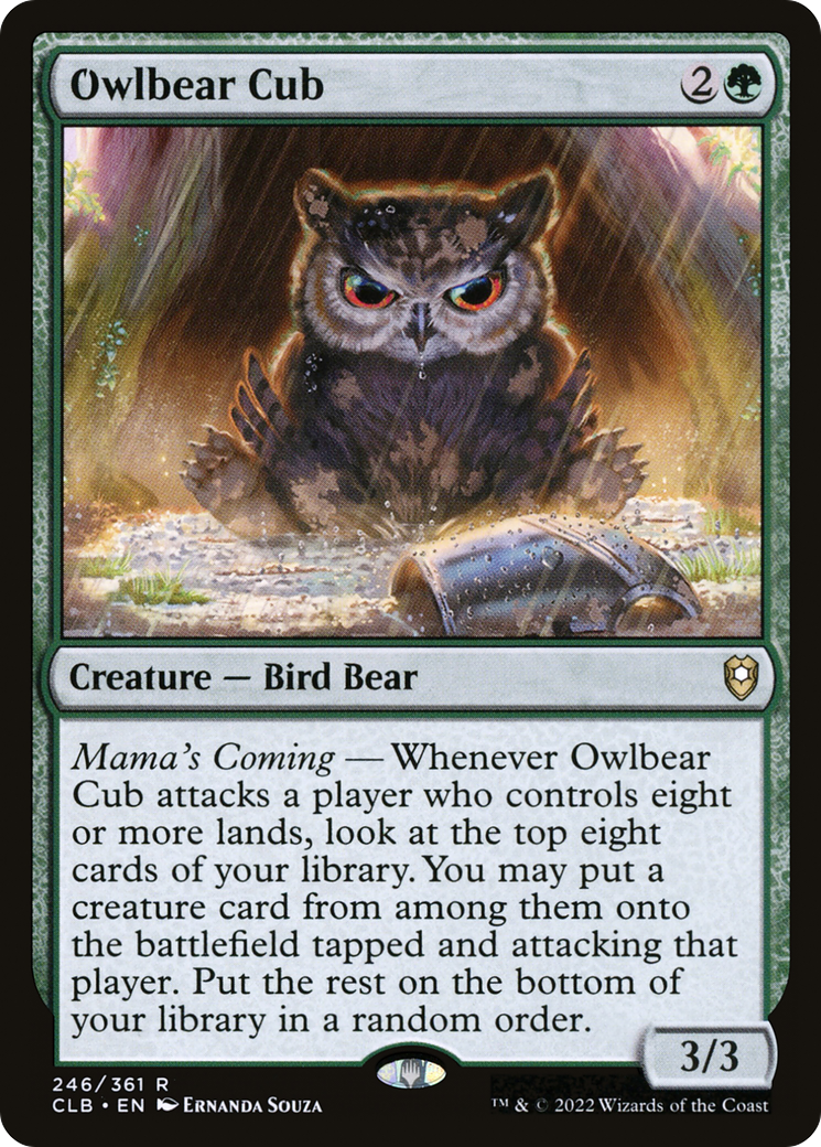 Owlbear Cub (CLB-246) - Commander Legends: Battle for Baldur's Gate Foil