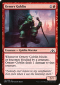 Ornery Goblin (GRN-112) - Guilds of Ravnica
