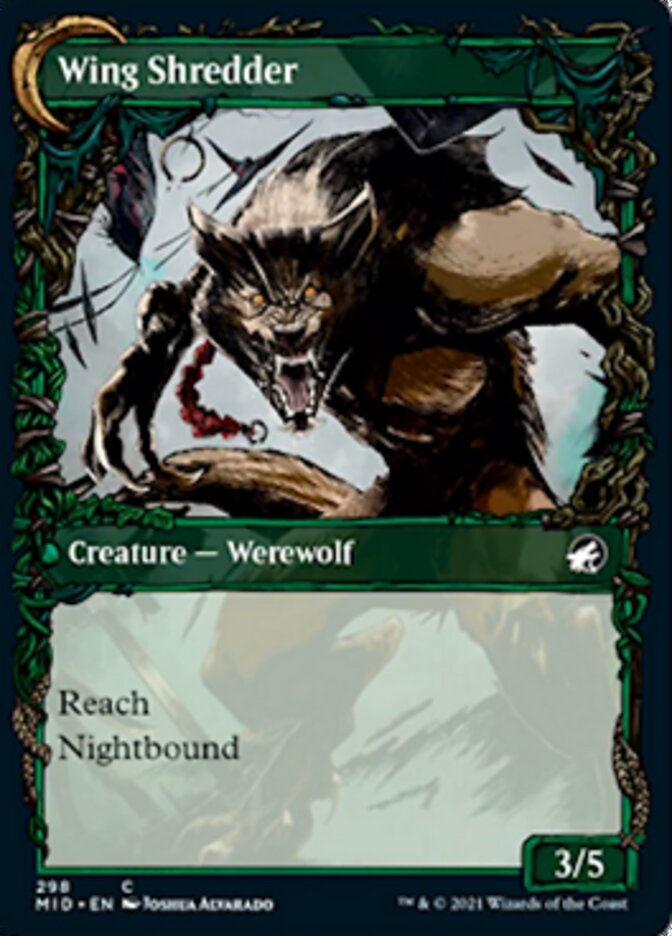 Bird Admirer // Wing Shredder (MID-298) - Innistrad: Midnight Hunt: (Showcase, Double Faced Transform)