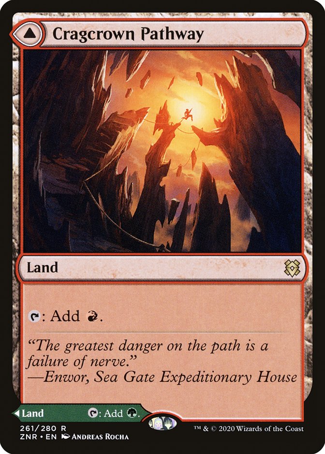 Cragcrown Pathway // Timbercrown Pathway (ZNR-261) - Zendikar Rising