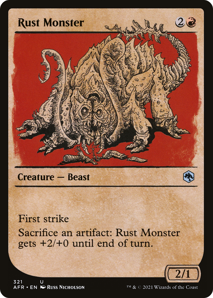 Rust Monster (AFR-321) - Adventures in the Forgotten Realms: (Showcase) Foil