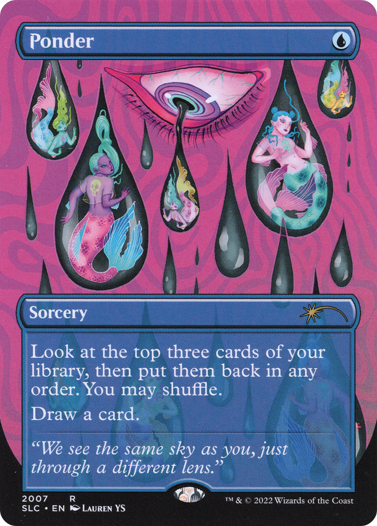 Ponder (SLC-2007) - Secret Lair 30th Anniversary Countdown Kit (Borderless) Foil