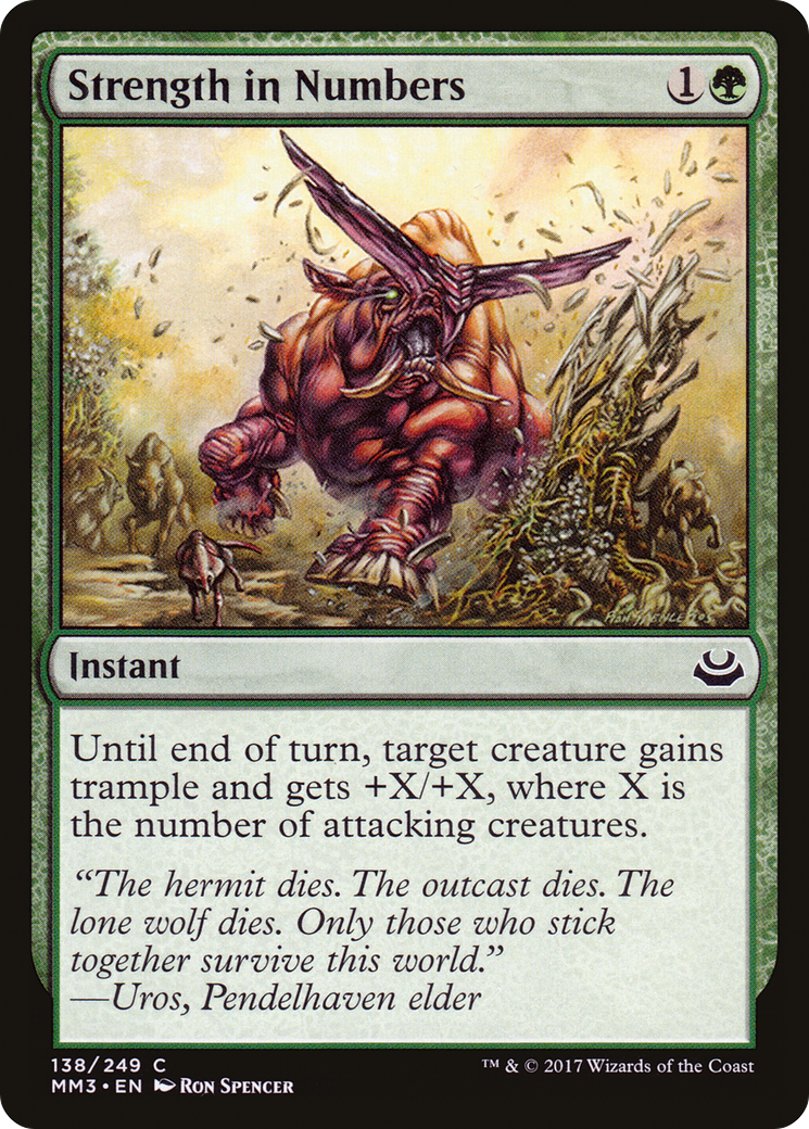 Strength in Numbers (MM3-138) - Modern Masters 2017 Foil
