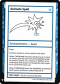 Animate Spell (CMB1-) - Mystery Booster Playtest Cards 2019