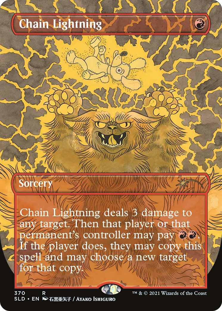 Chain Lightning (SLD-370) - Secret Lair Drop (Borderless)