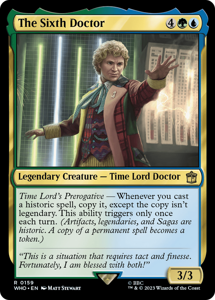 The Sixth Doctor [Doctor Who] Foil