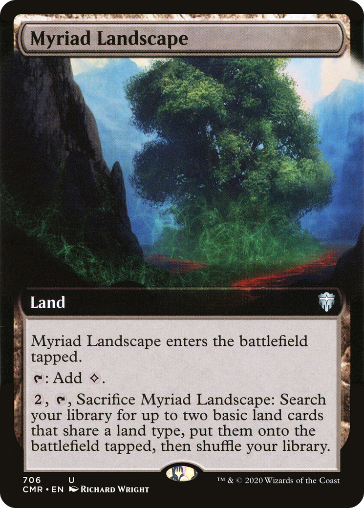 Myriad Landscape (CMR-706) - Commander Legends: (Extended Art) Foil