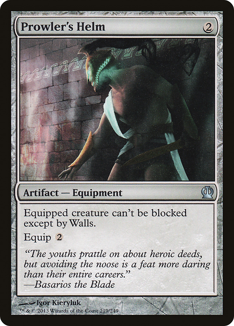 Prowler's Helm (THS-219) - Theros Foil