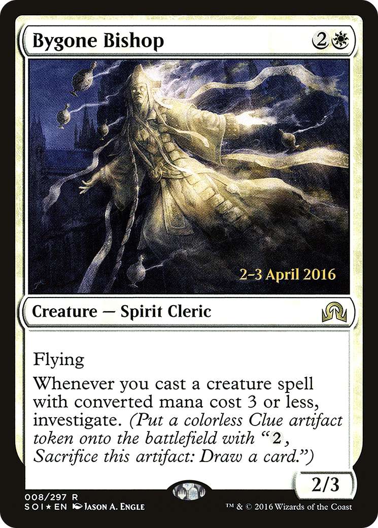 Bygone Bishop (PRE-08S) - Shadows over Innistrad Promos Foil
