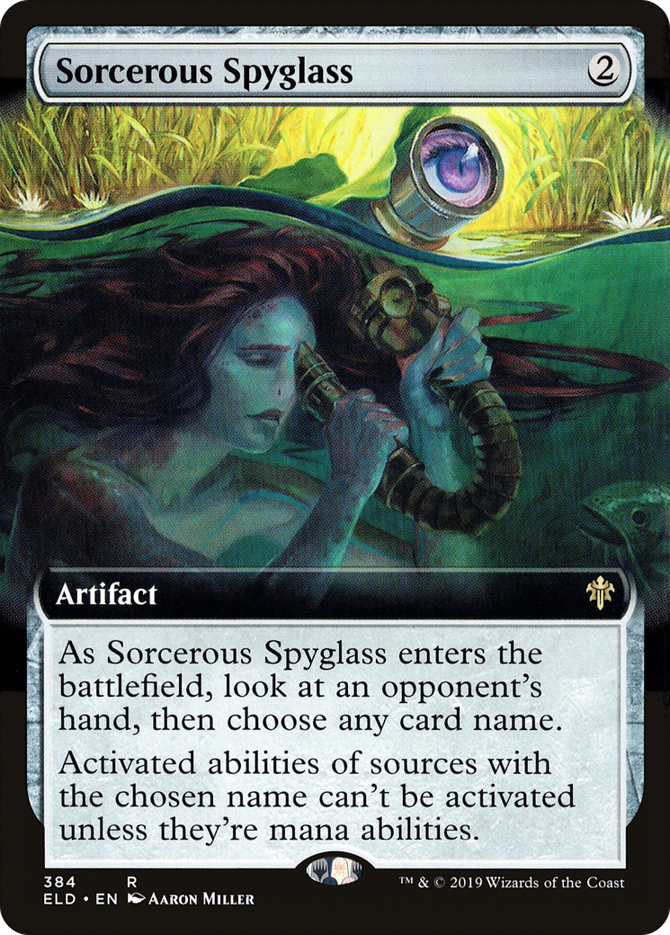 Sorcerous Spyglass (ELD-384) - Throne of Eldraine: (Extended Art)