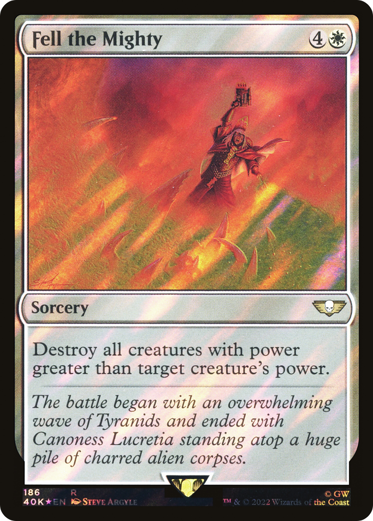 Fell the Mighty (40K-186★) - Warhammer 40,000 Commander Foil