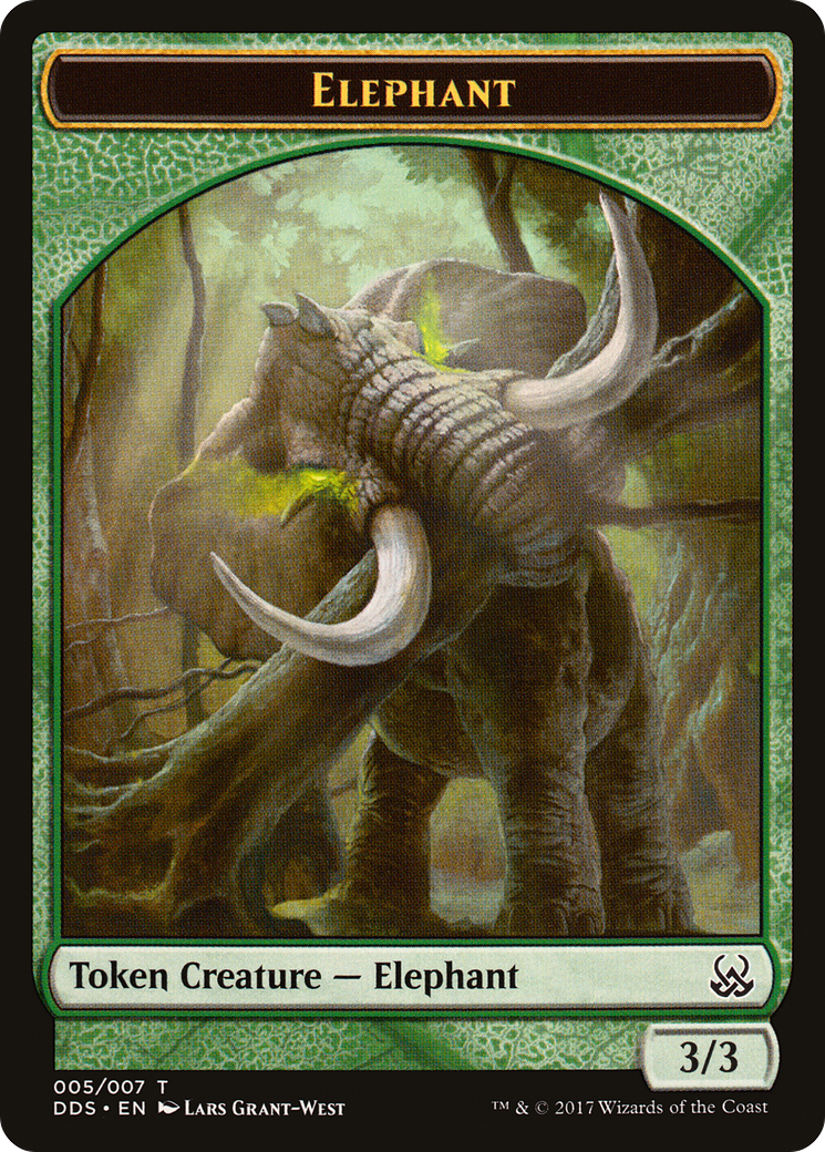 Elephant (DDS-005) - Duel Decks: Mind vs. Might Tokens