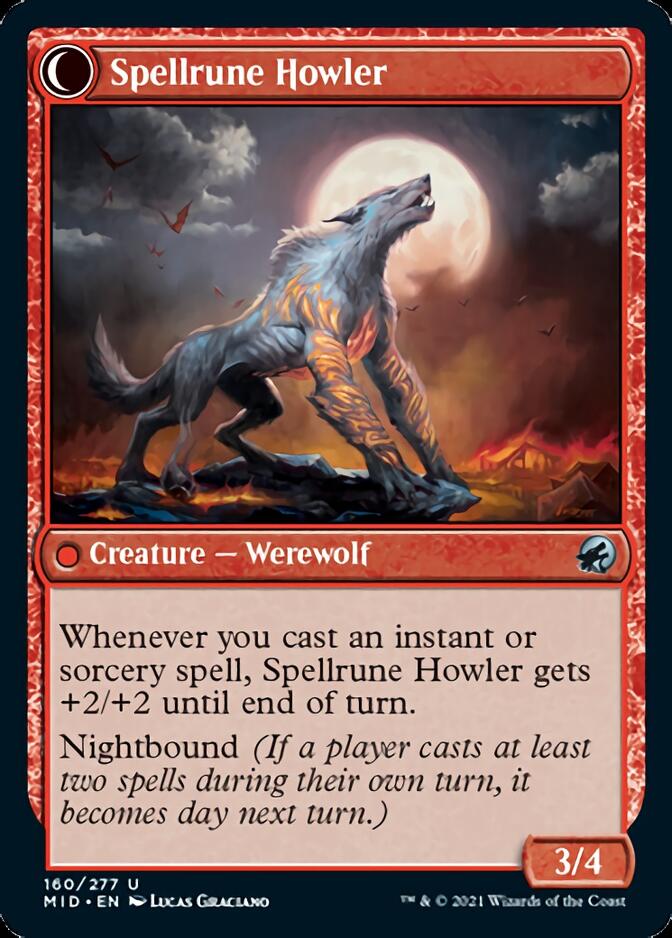 Spellrune Painter // Spellrune Howler (MID-160) - Innistrad: Midnight Hunt: (Double Faced Transform)