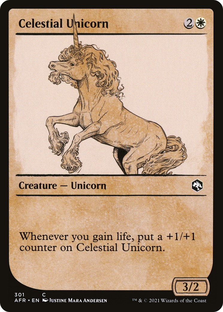 Celestial Unicorn (AFR-301) - Adventures in the Forgotten Realms: (Showcase)