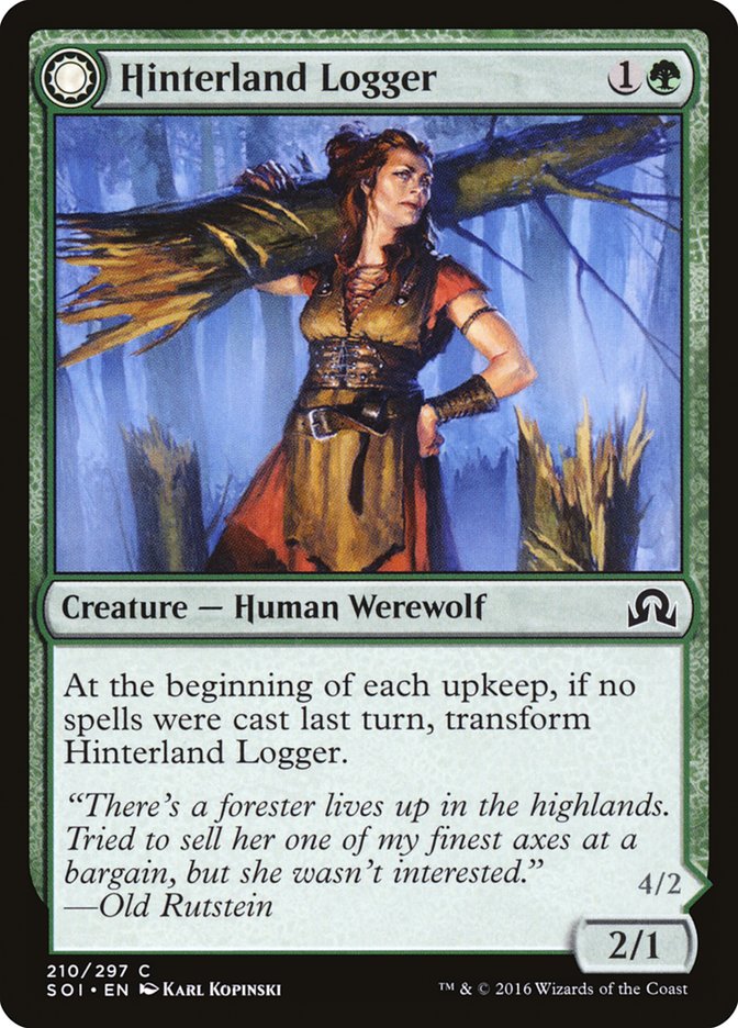 Hinterland Logger // Timber Shredder (SOI-210) - Shadows over Innistrad: (Double Faced Transform)
