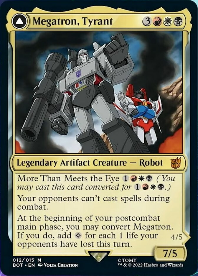 Megatron, Tyrant // Megatron, Destructive Force (BOT-012) - Transformers: (convertdfc)