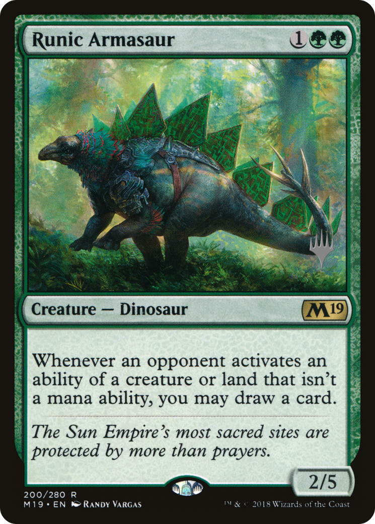 Runic Armasaur (PPIKO-200P) - Core Set 2019 Promos