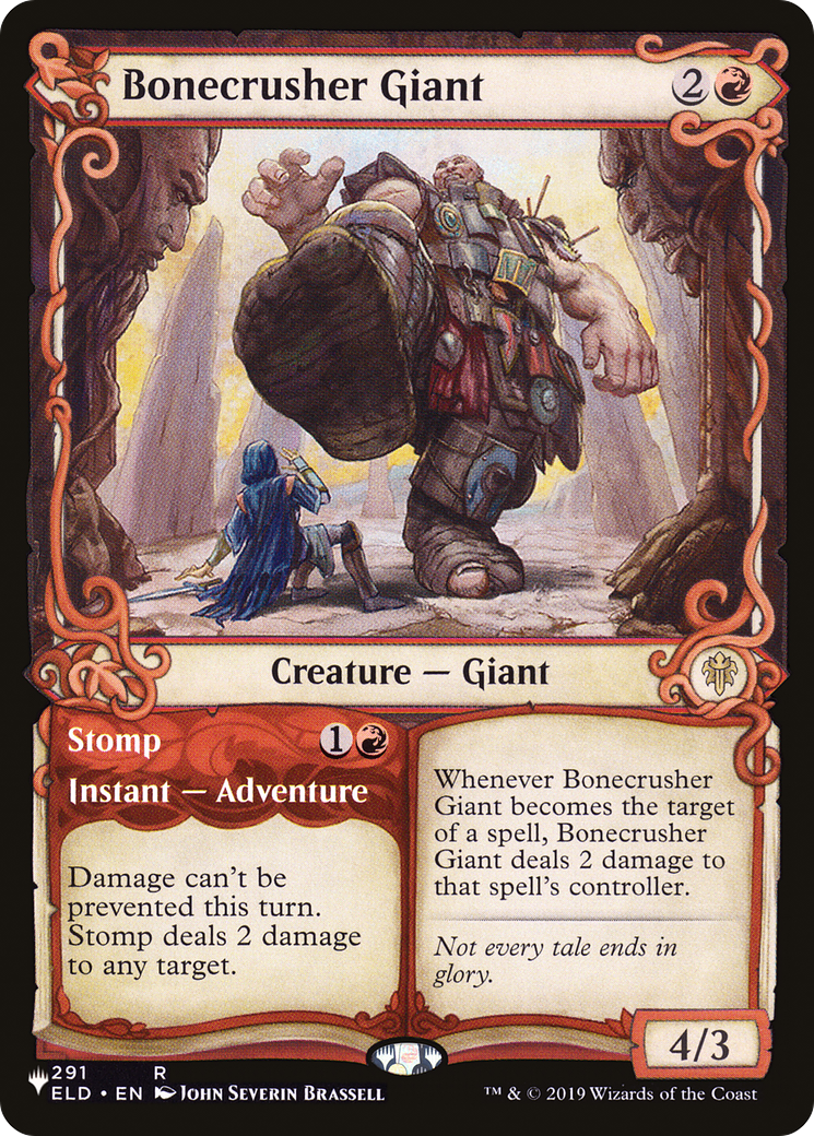 Bonecrusher Giant // Stomp (LIST-ELD-291) - The List: (Showcase)