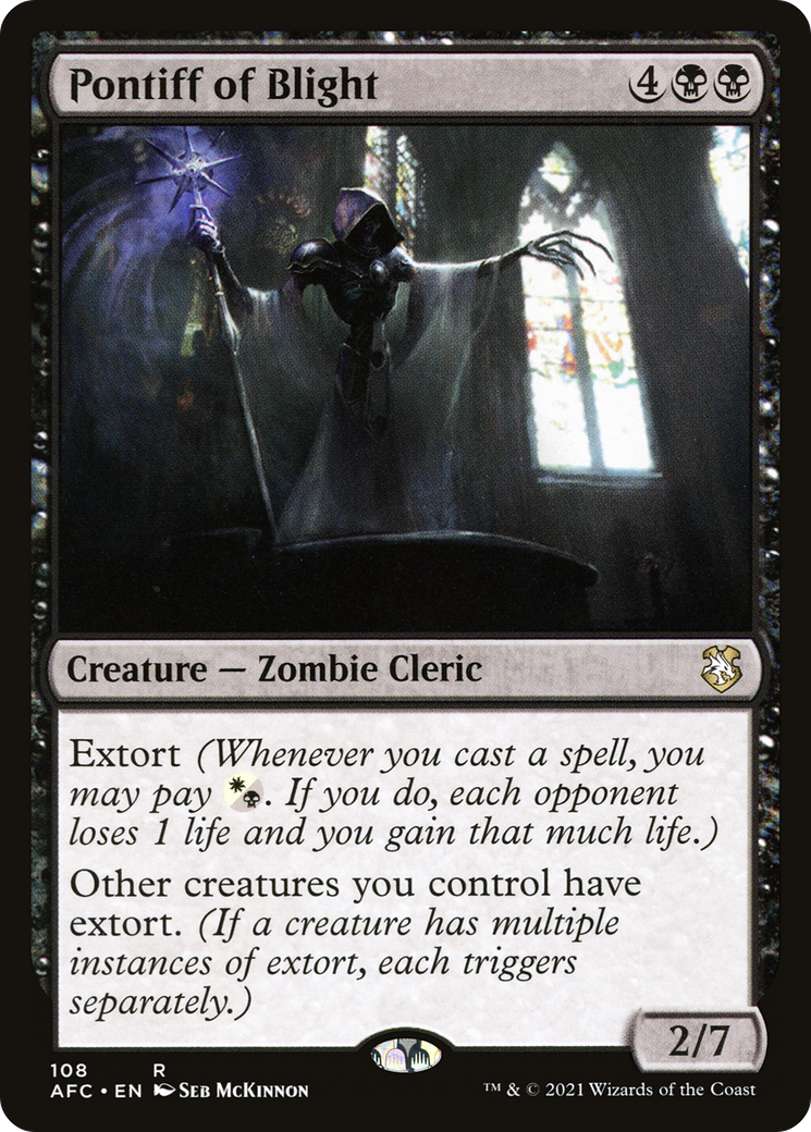 Pontiff of Blight (AFC-108) - Forgotten Realms Commander