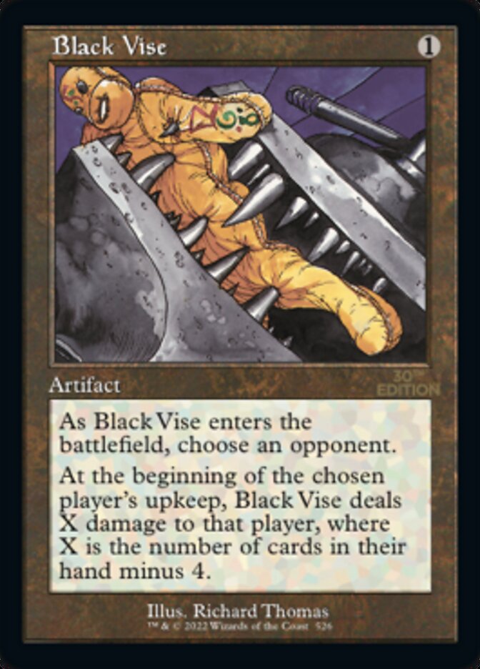 Black Vise (Retro Frame) (30A-526) - 30th Anniversary Edition