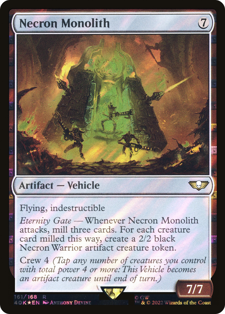 Necron Monolith (40K-161★) - Warhammer 40,000 Commander Foil