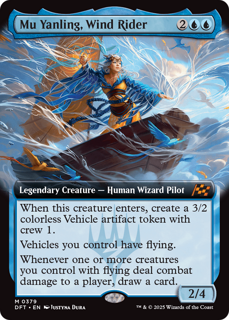 Mu Yanling, Wind Rider (DFT-379) - Aetherdrift: (Extended Art)