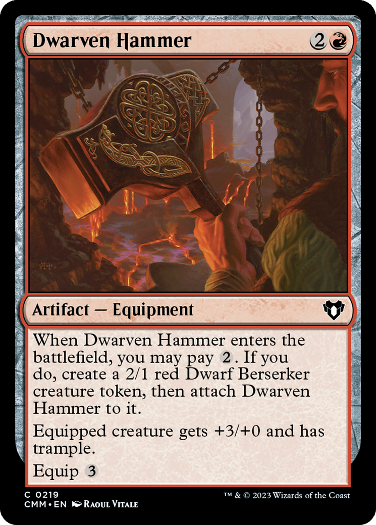 Dwarven Hammer (CMM-219) - Commander Masters Foil