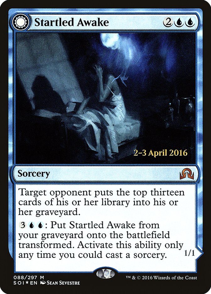 Startled Awake // Persistent Nightmare (PRE-88S) - Shadows over Innistrad Promos: (Double Faced Transform) Foil
