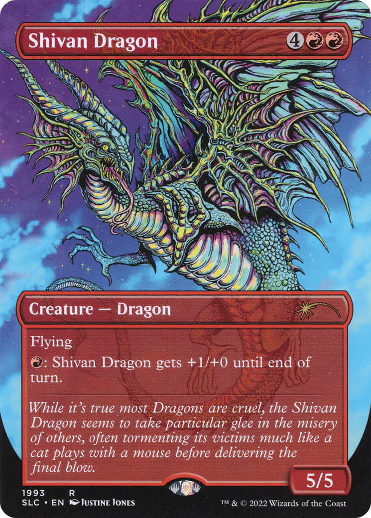 Shivan Dragon (SLC-1993) - Secret Lair 30th Anniversary Countdown Kit (Borderless) Foil