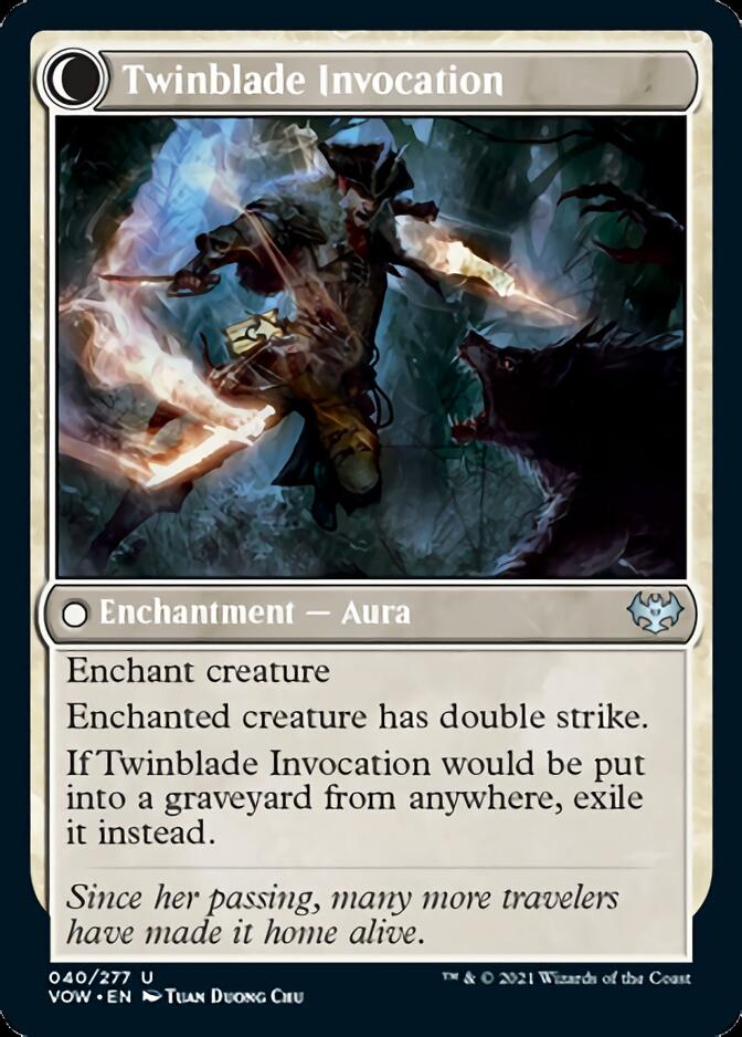 Twinblade Geist // Twinblade Invocation (VOW-040) - Innistrad: Crimson Vow: (Double Faced Transform)