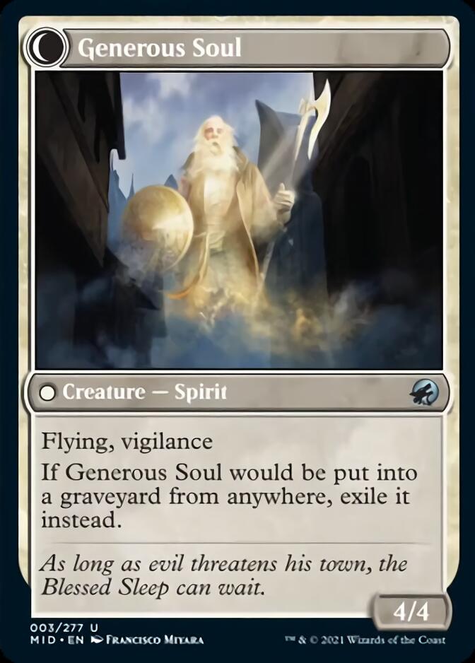 Beloved Beggar // Generous Soul (MID-003) - Innistrad: Midnight Hunt: (Double Faced Transform)
