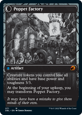 Poppet Stitcher // Poppet Factory (DBL-071) - Innistrad: Double Feature: (Double Faced Transform)