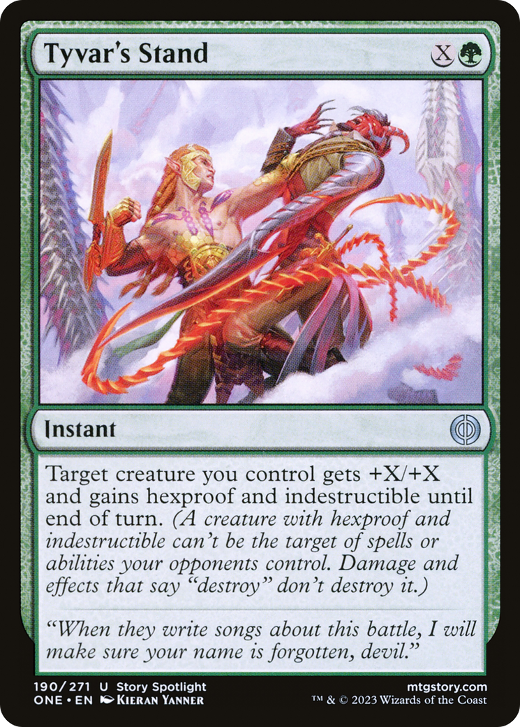 Tyvar's Stand (ONE-190) - Phyrexia: All Will Be One Foil