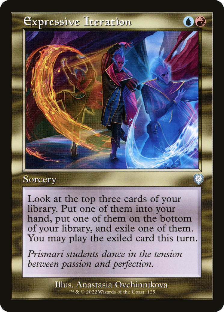 Expressive Iteration (Retro Frame) (BRC-125) - The Brothers' War Commander