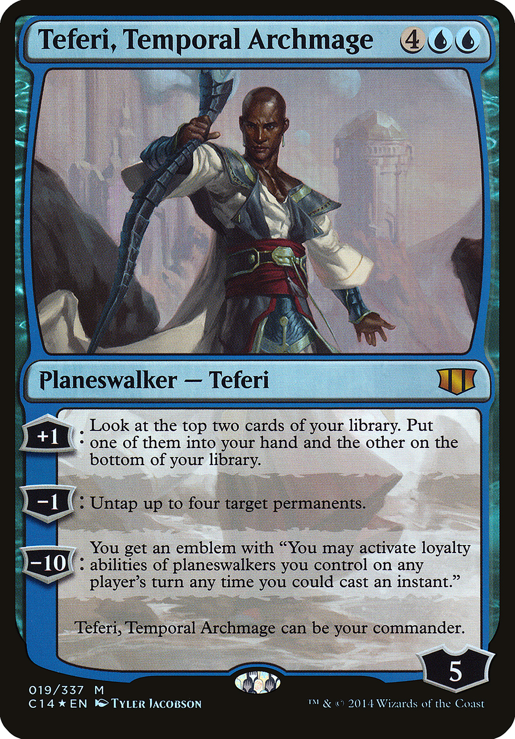 Teferi, Temporal Archmage (OVER-019) - Commander 2014 Oversized Foil