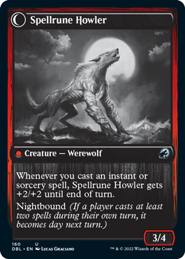 Spellrune Painter // Spellrune Howler (DBL-160) - Innistrad: Double Feature: (Double Faced Transform)