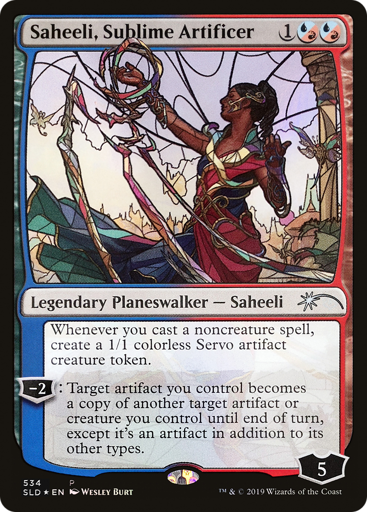 Saheeli, Sublime Artificer (SLD-534) - Secret Lair Drop Foil