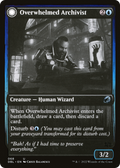 Overwhelmed Archivist // Archive Haunt (DBL-068) - Innistrad: Double Feature: (Double Faced Transform) Foil